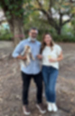 JJ, Milo and Elise on site of a new project