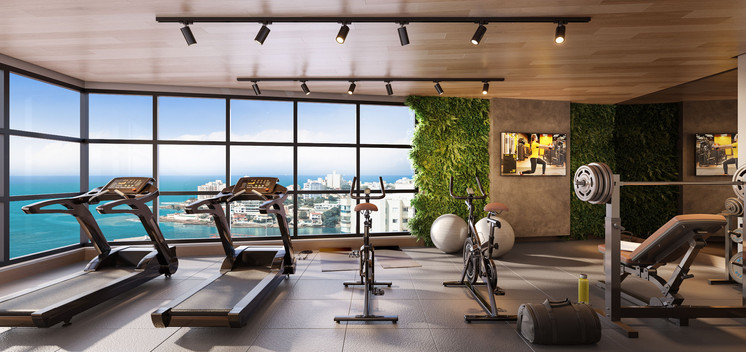 Espaço fitness - Sant'ana e Sofiatti Home Club
