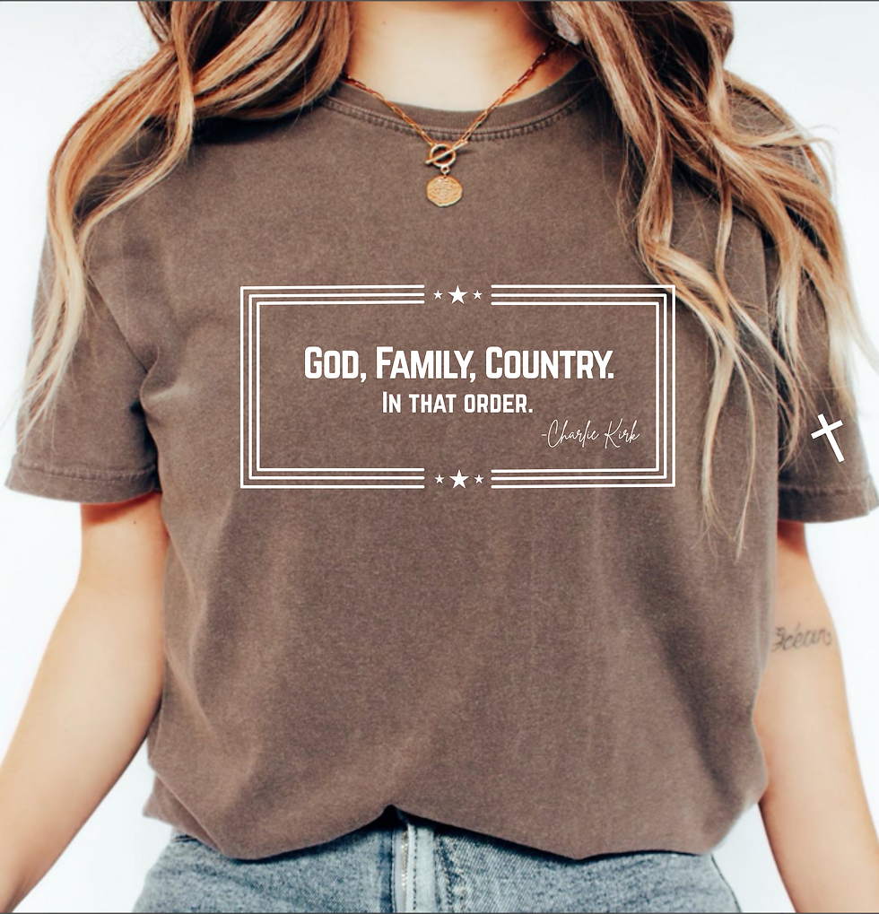 Thumbnail: God, Family, Country.  Tee, Long Sleeve or Crewneck