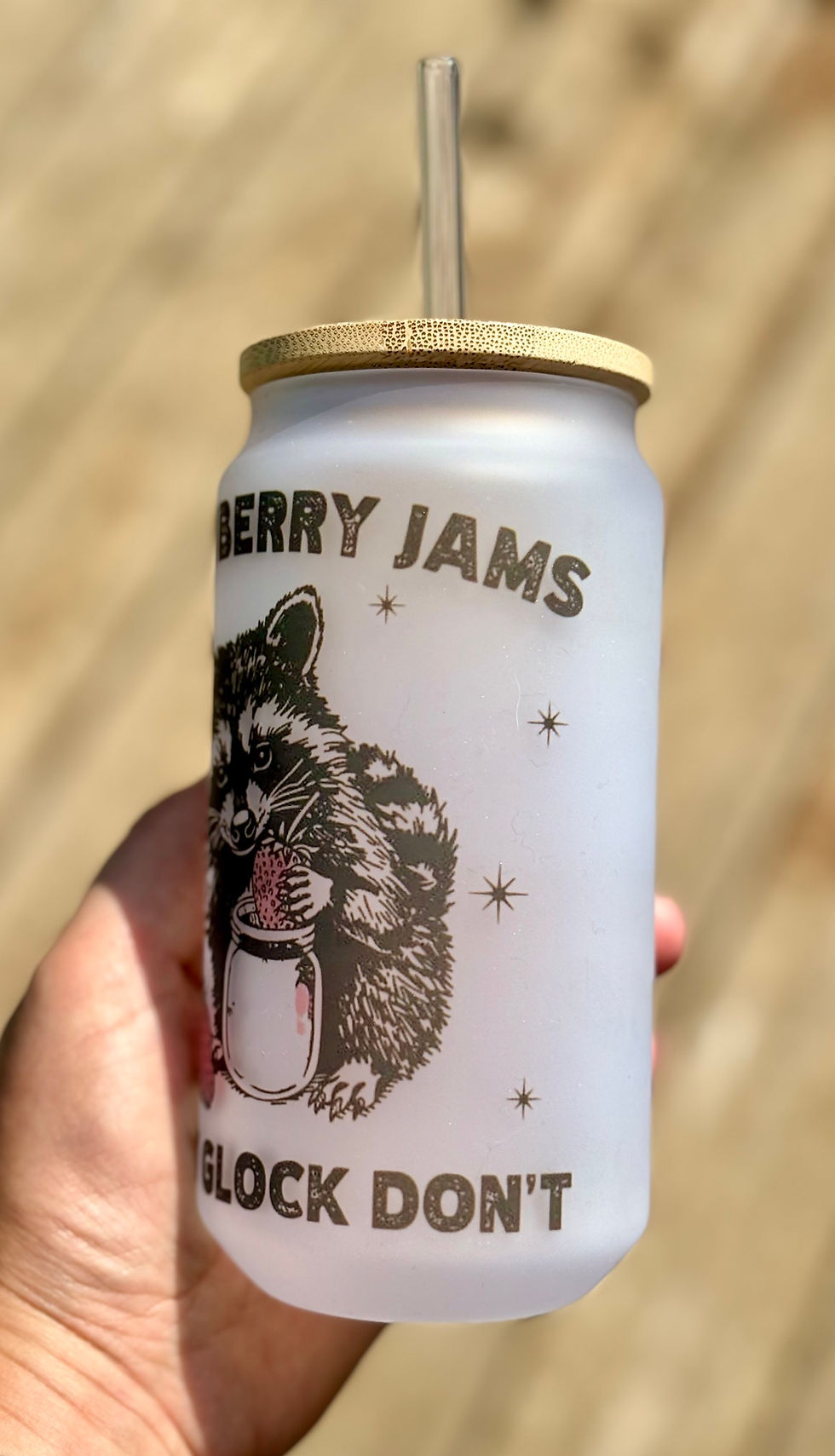 Thumbnail: Strawberry Jams but my Glock don’t Tumbler 