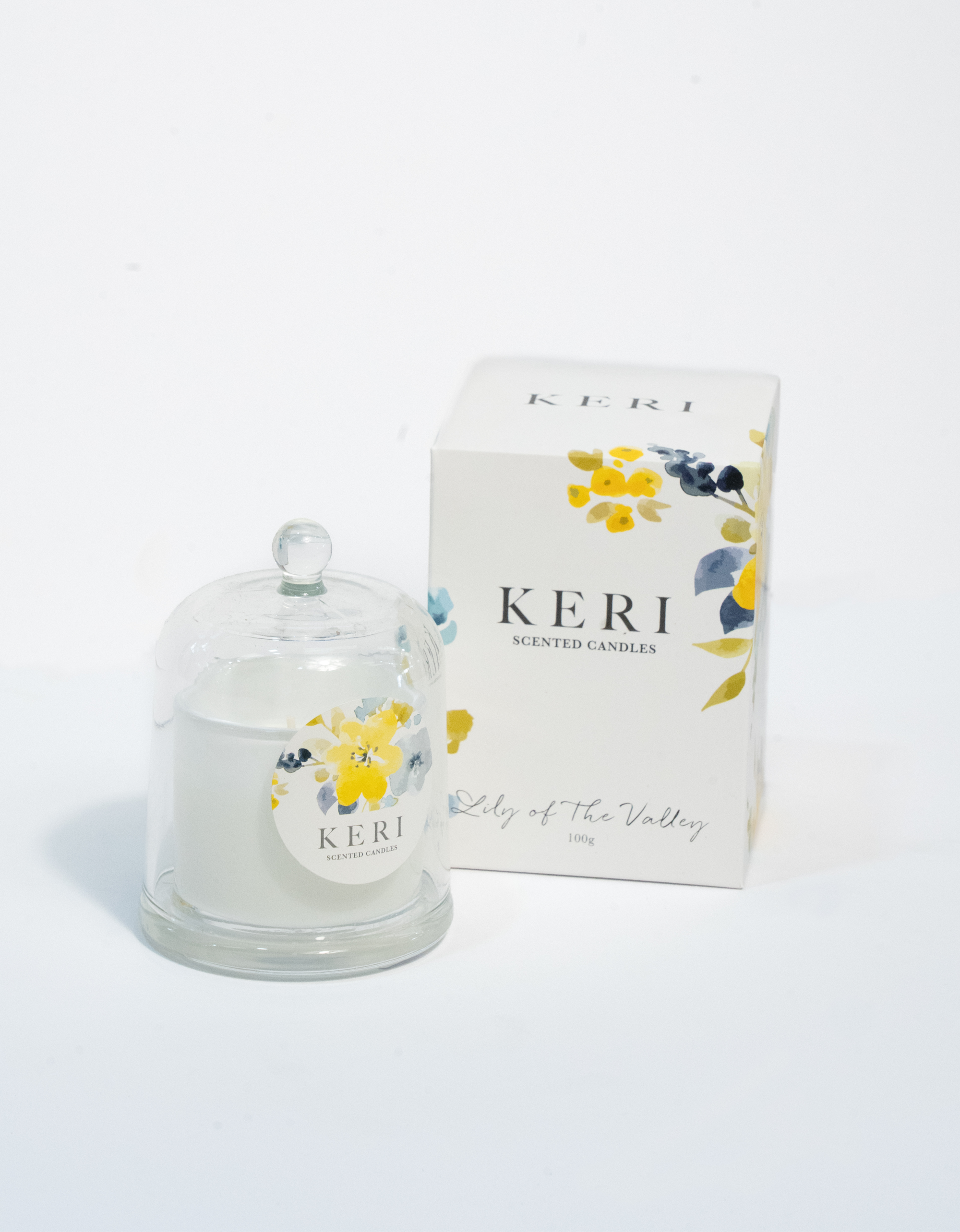 Keri Scented Candles - White Gardenia/Amber & Vanilla