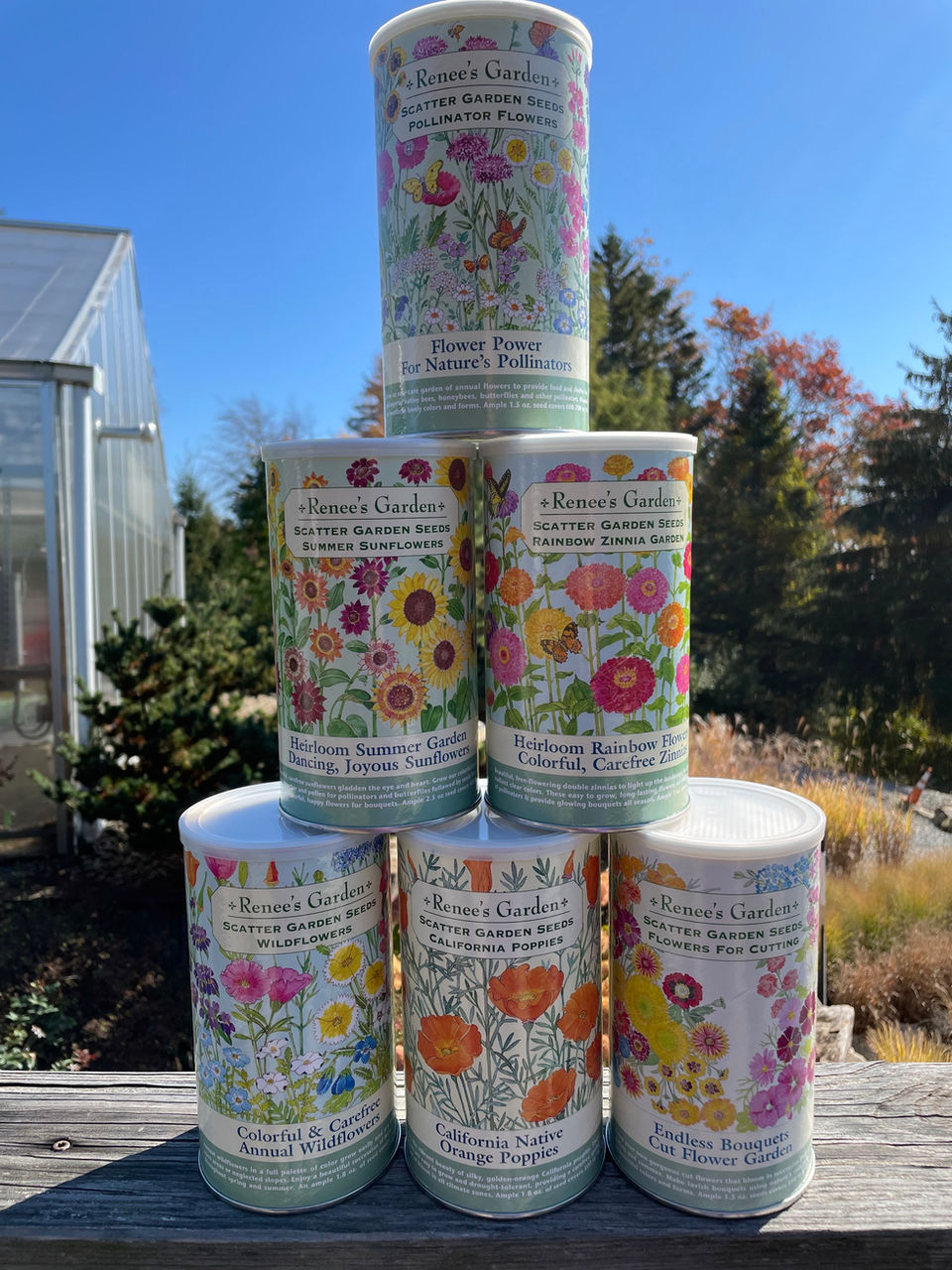 Renee's Garden Scatter Garden Seeds Cans