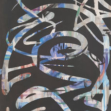 Wake Up. Street art, abstract art, mixed media painting