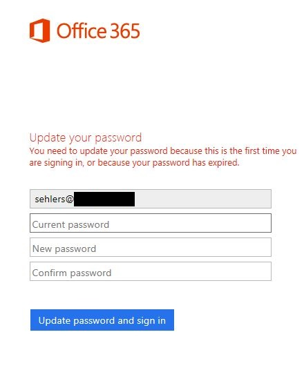 office 365 password reset with dirsync
