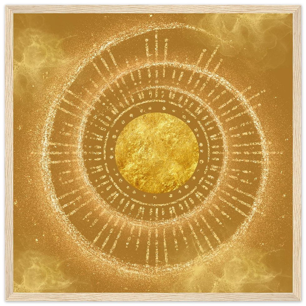 Miniaturbild: Feng Shui Bild „Golden Alignment“, Metall-Energie für Westen und Nordwesten