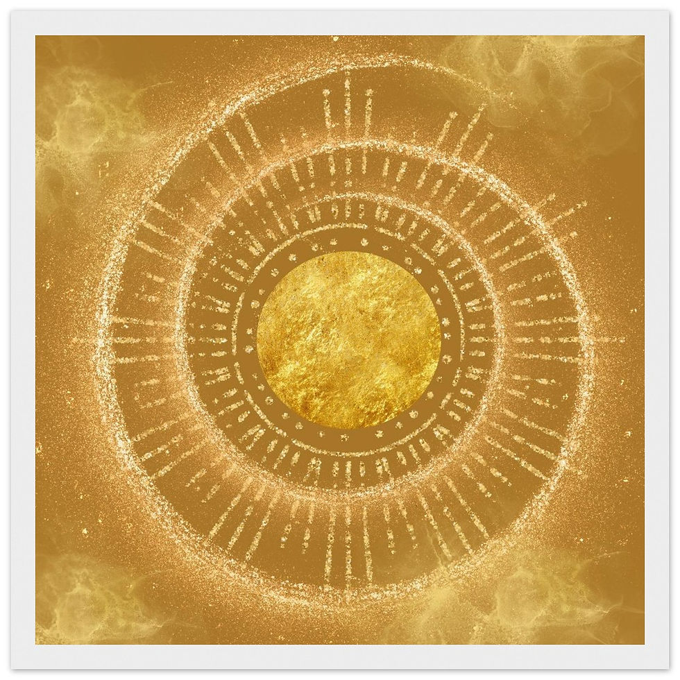 Miniaturbild: Feng Shui Bild „Golden Alignment“, Metall-Energie für Westen und Nordwesten