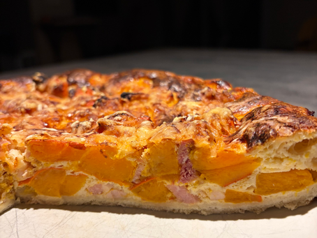 Quiche au potimarron et lardons fumés : recette facile, rapide et gourmande