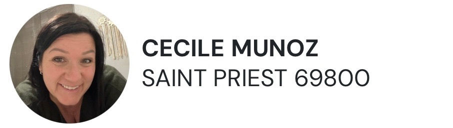 Photo de profil de Cécile MUNOZ souriante, conseillère Guy Demarle sur la boutique en ligne.