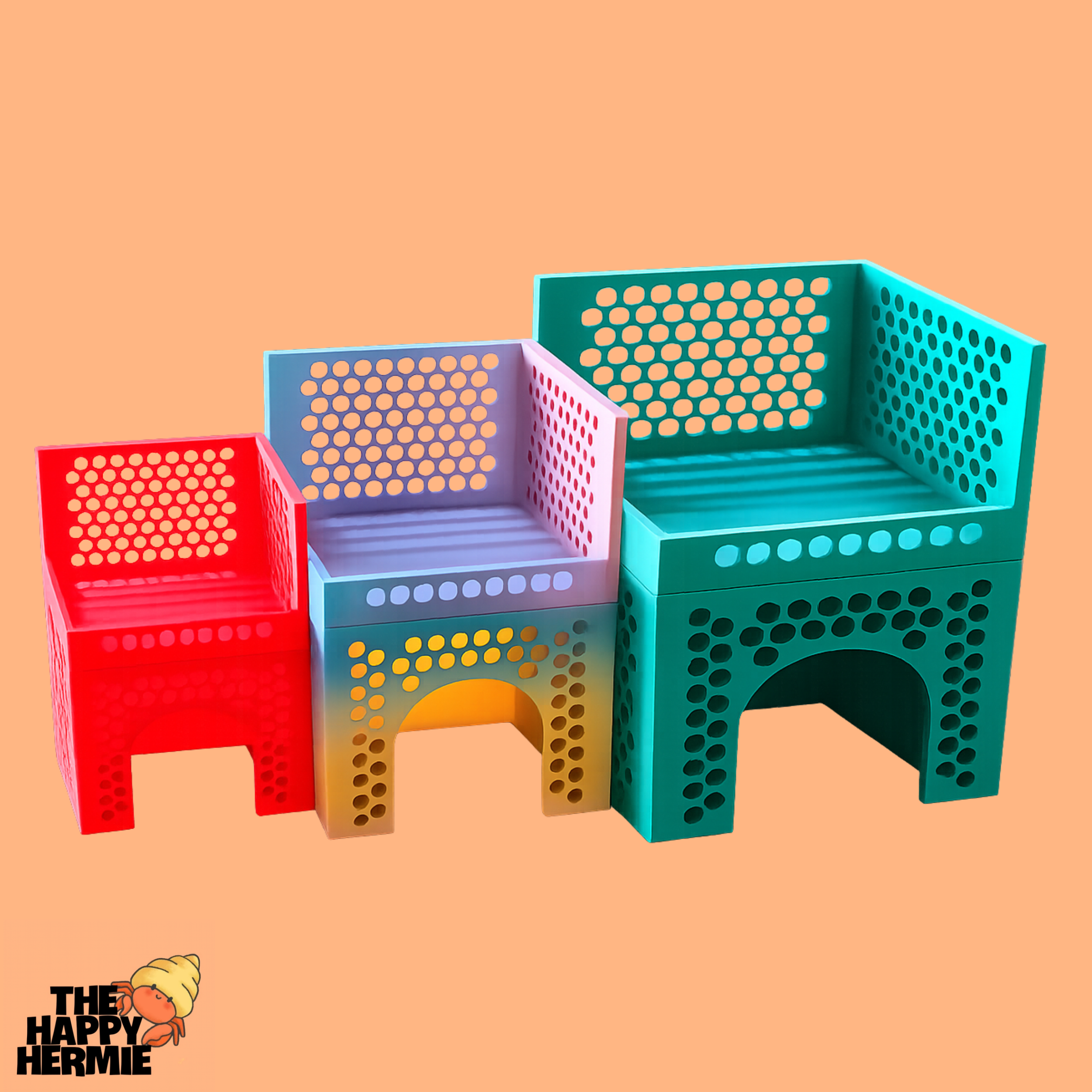 Hermies Hide & Play Jungle Gym - 3D Print