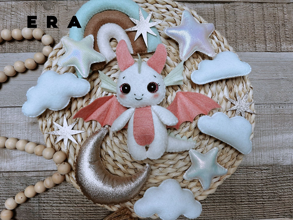 Thumbnail: Dragon Set PDF Pattern. Stuffed Animal Pattern. Cute Dragon Plush. DIY Felt Toys