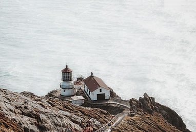 Lighthouse by the Ocean