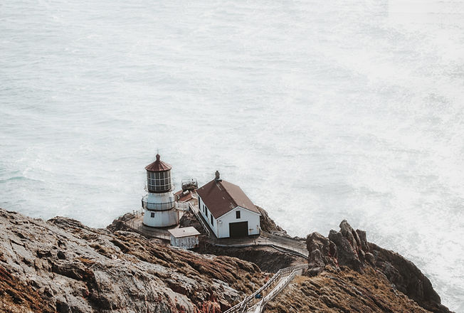 Lighthouse by the Ocean
