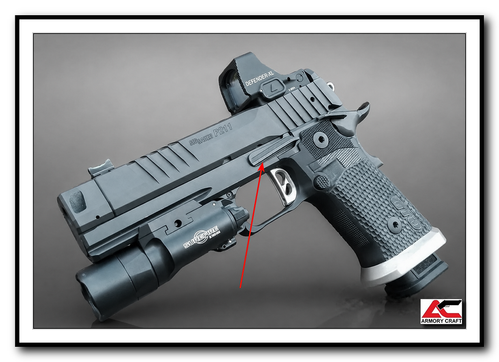 Thumbnail: Extended Slide Catch Release For Sig Sauer P211 GTO - LEFT side only