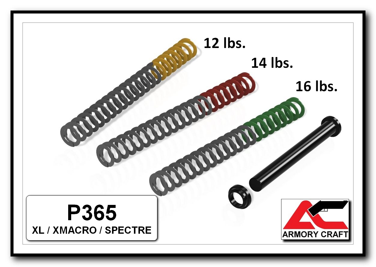 SIG Sauer P365XL, P365 XMACRO and P365 SPECTRE - Recoil Tuning Kit