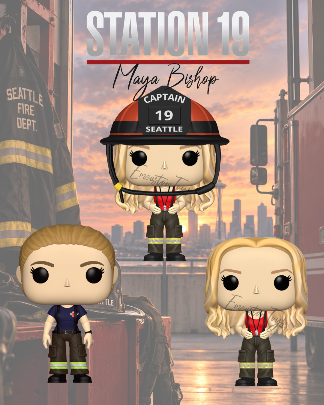 Pré-commande - Figurine 3D - Station 19 / The Rookie / 911