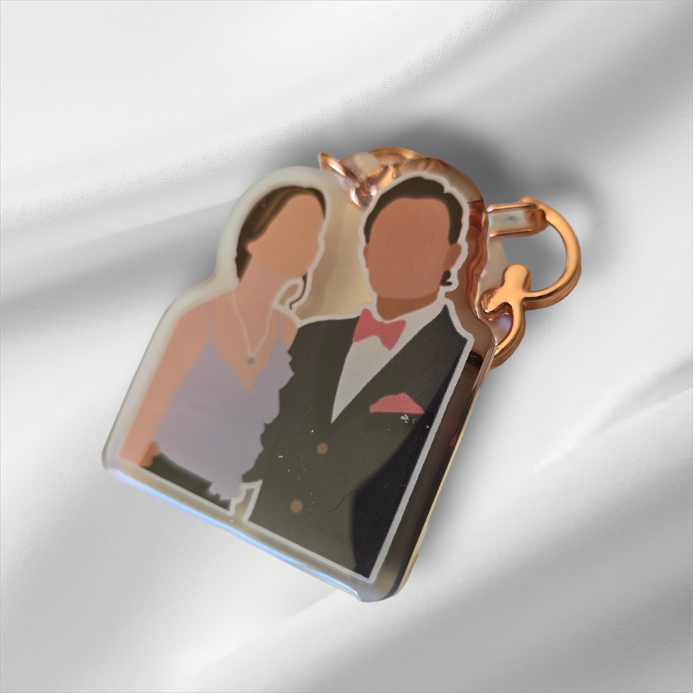 Miniature : Porte-clé Acrylique - Transparent - Gossip Girl // LAST RESTOCK