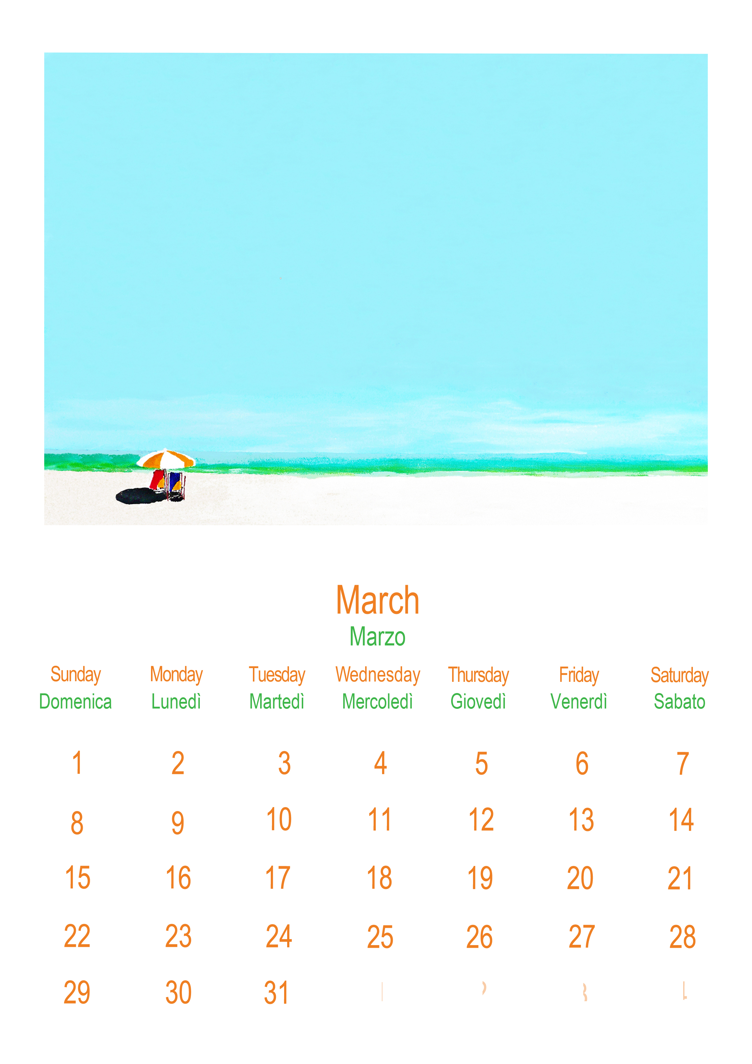 Sea and beaches 2020 March