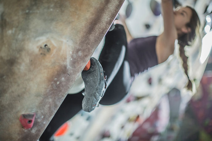 Close Up Wall Climbing