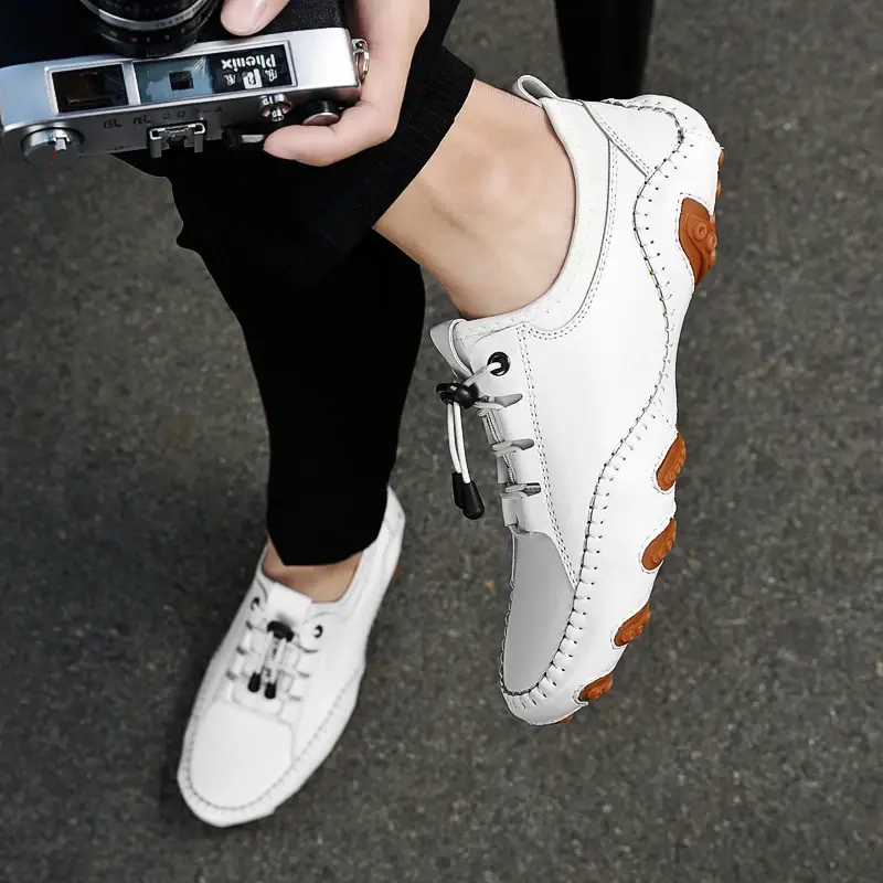 Thumbnail: White Leather Sneakers — Casual Everyday