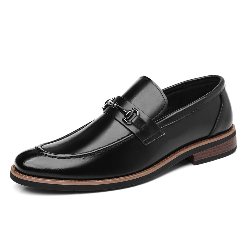 Thumbnail: PU Leather Loafers — Non-Slip Walking Flats