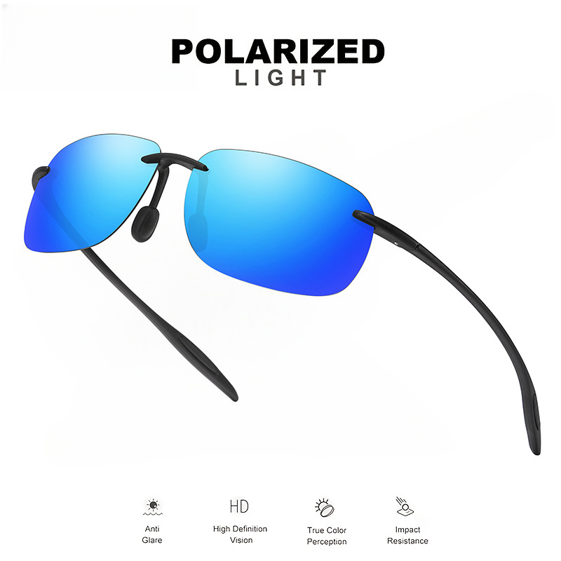 Thumbnail: Frameless Aviator Sunglasses — TR90 Ultra Light 11g