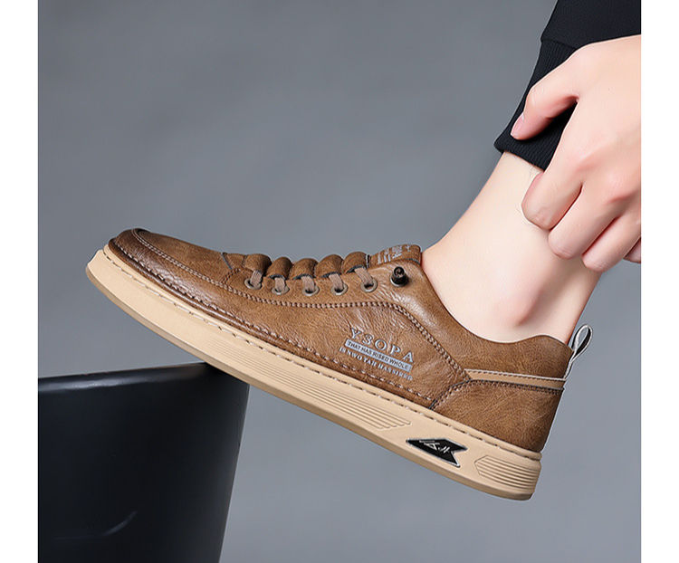 Thumbnail: Casual Leather Shoes — Soft Cowhide · Everyday Comfort
