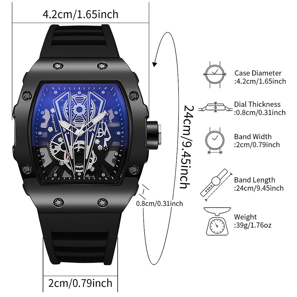 Thumbnail: Sports Watch Set — Silicone Band Large Dial