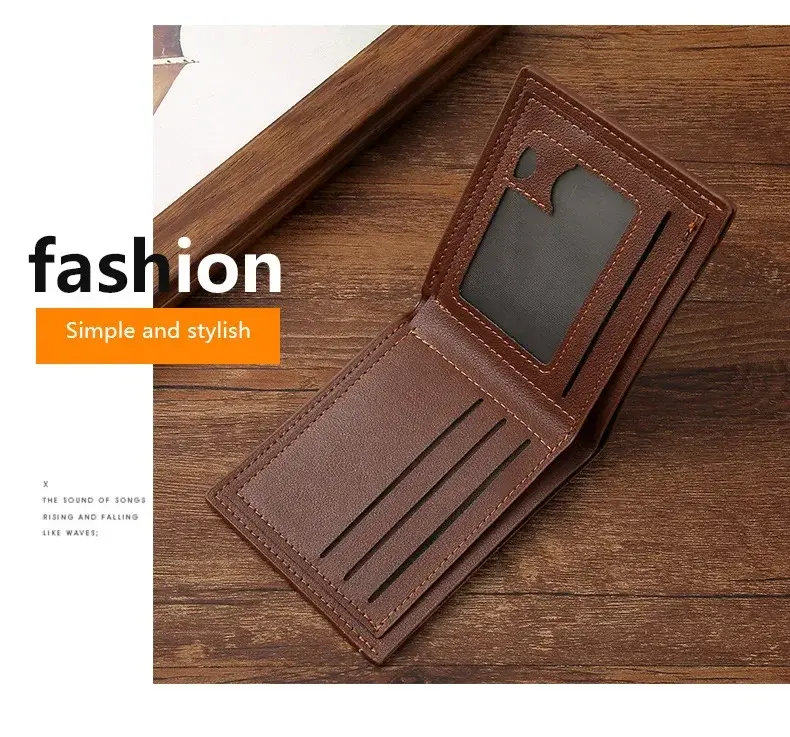 Thumbnail: Slim Leather Wallet — Minimalist Bifold