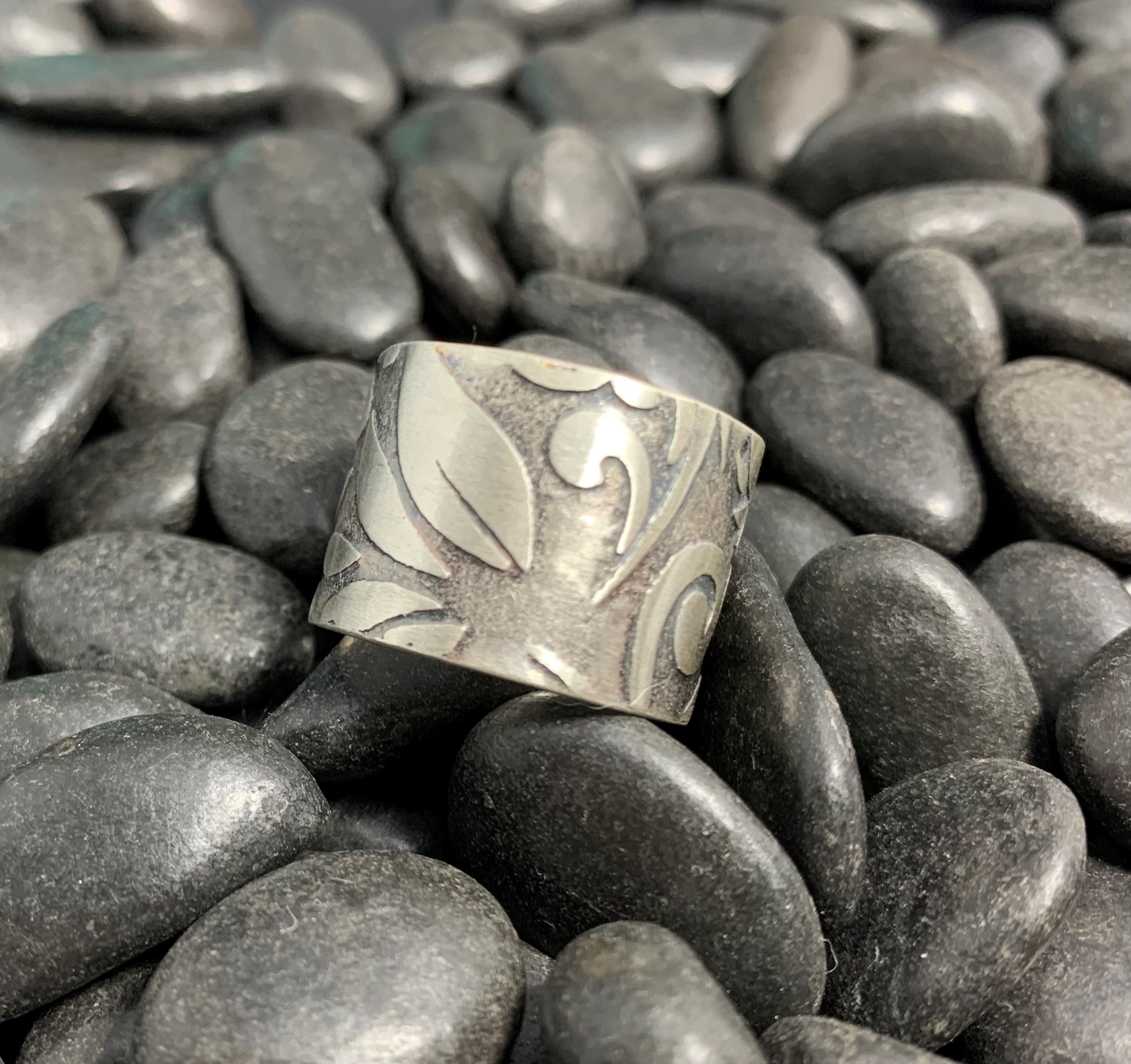 Textured Sterling Silver Ring