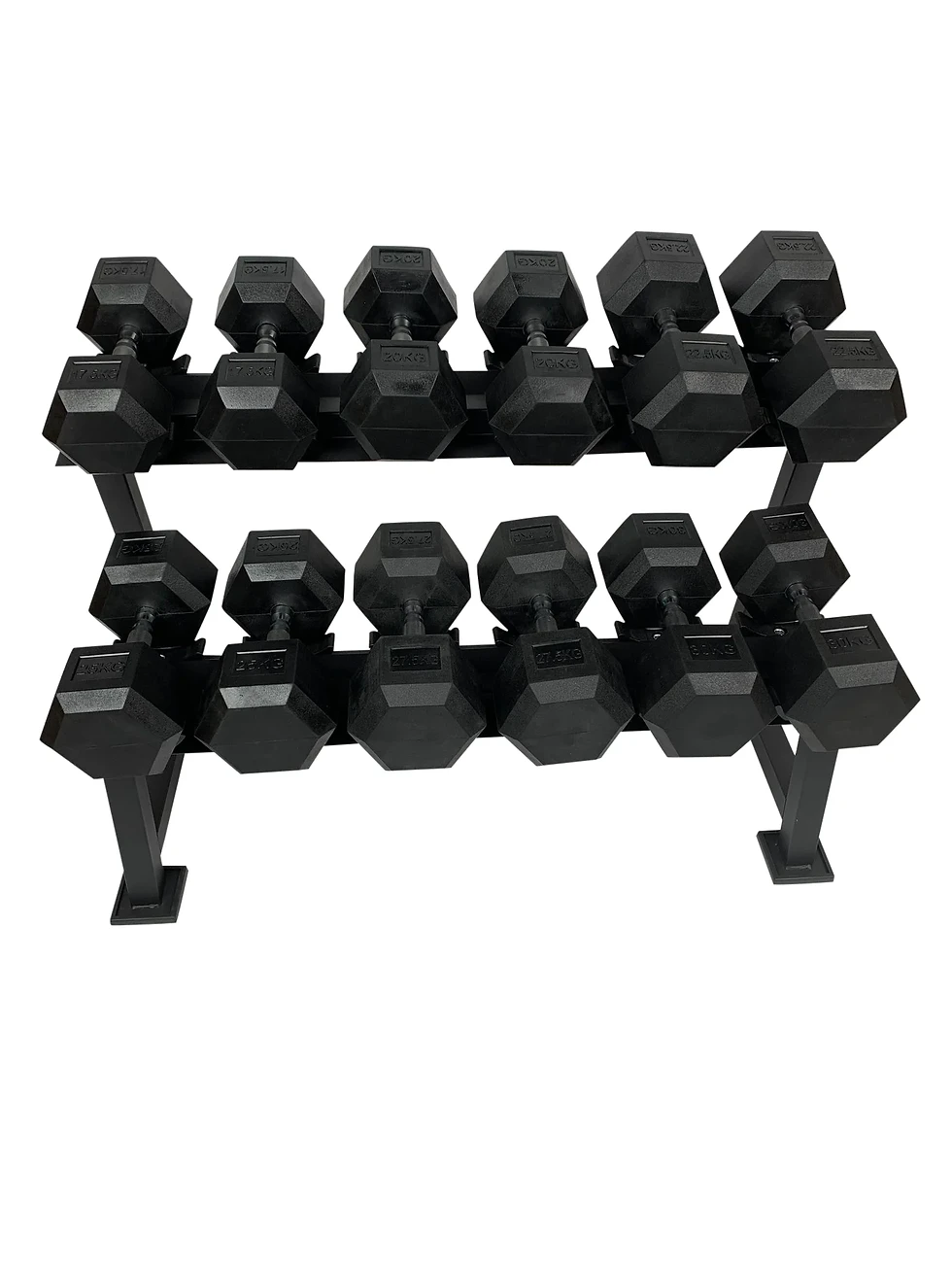 Thumbnail: Hexa Håndvægte m. rack (2,5-30 KG)
