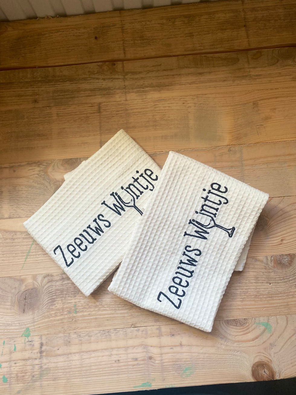 geborduurde theedoeken