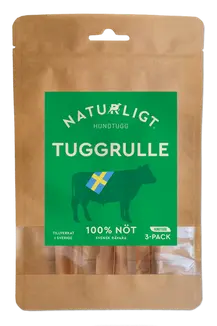 Naturligt® Dog Chew
Chewing roll of Swedish beef. Air-dried at low heat to best preserve the raw material's inherent health-promoting properties of vitamins and minerals.
Made in Sweden.
> single protein
> without grains
> no additives
> Swedish raw material
> made in Swedish
Ingredients: 100% beef
Origin: Sweden
Analytical constituents:
Store dry.
Does not replace your dog's daily diet.