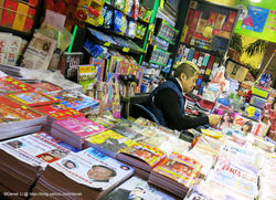 newspapers stall