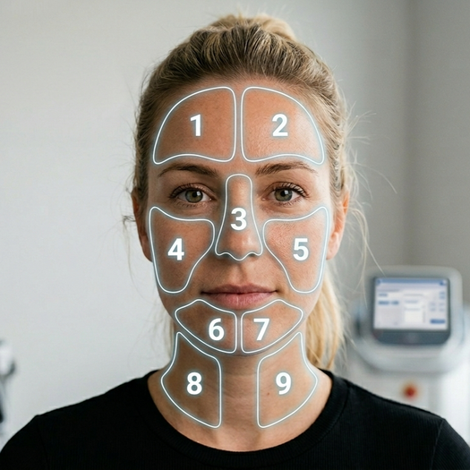 Laser apparaat voor pigmentvlekken verwijderen gezicht
