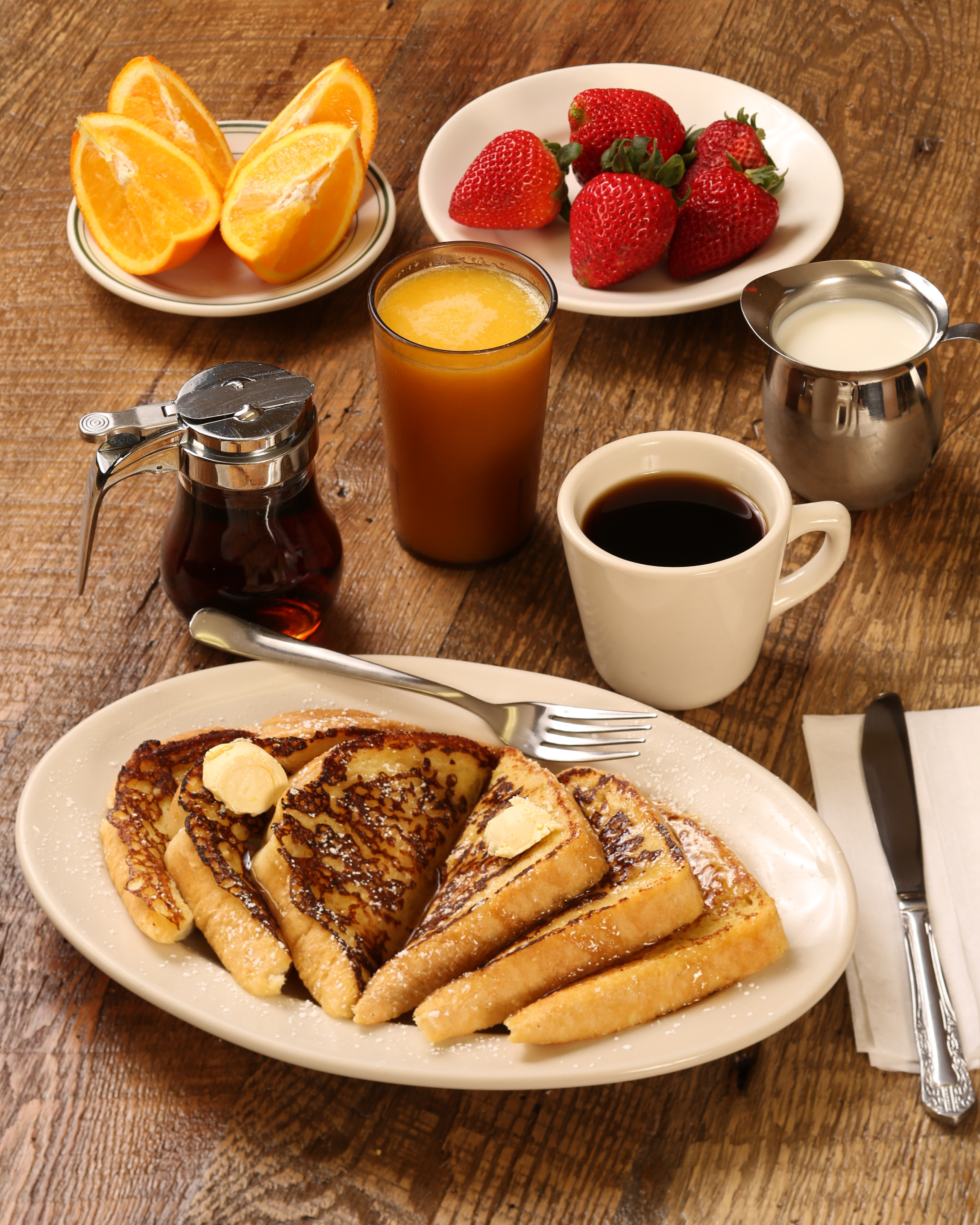 Arranged Food and Objects