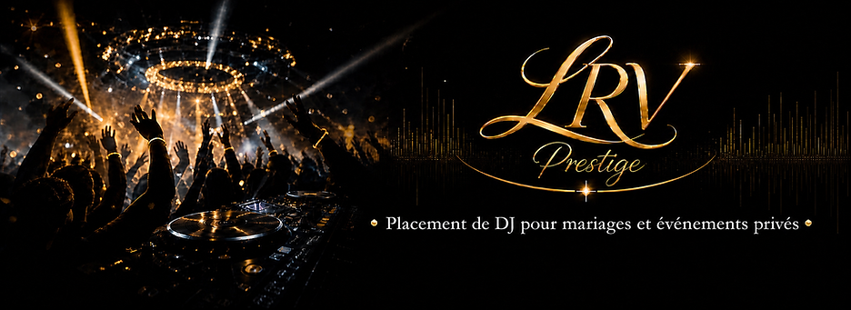 Logo LRV Prestige, placement de DJ pour mariages.
