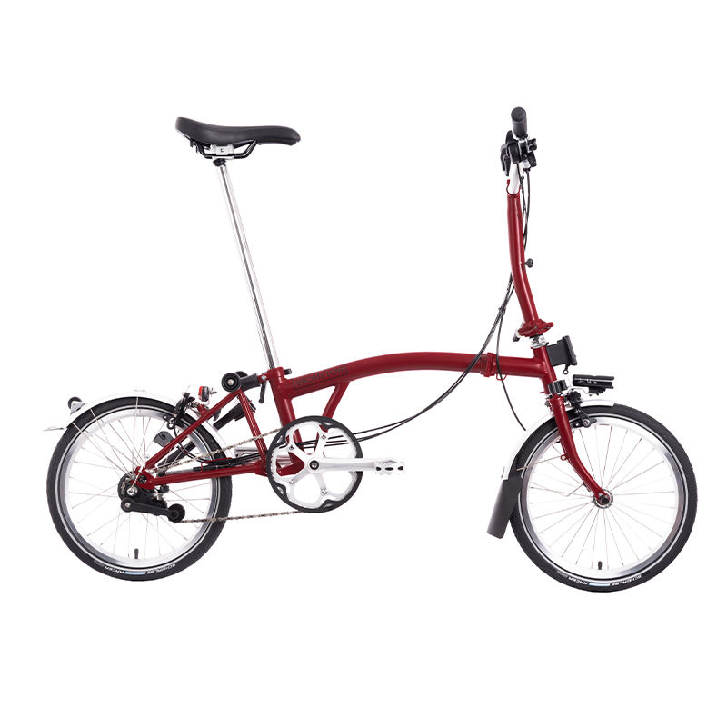 Brompton M6L House Red - Battery lighting