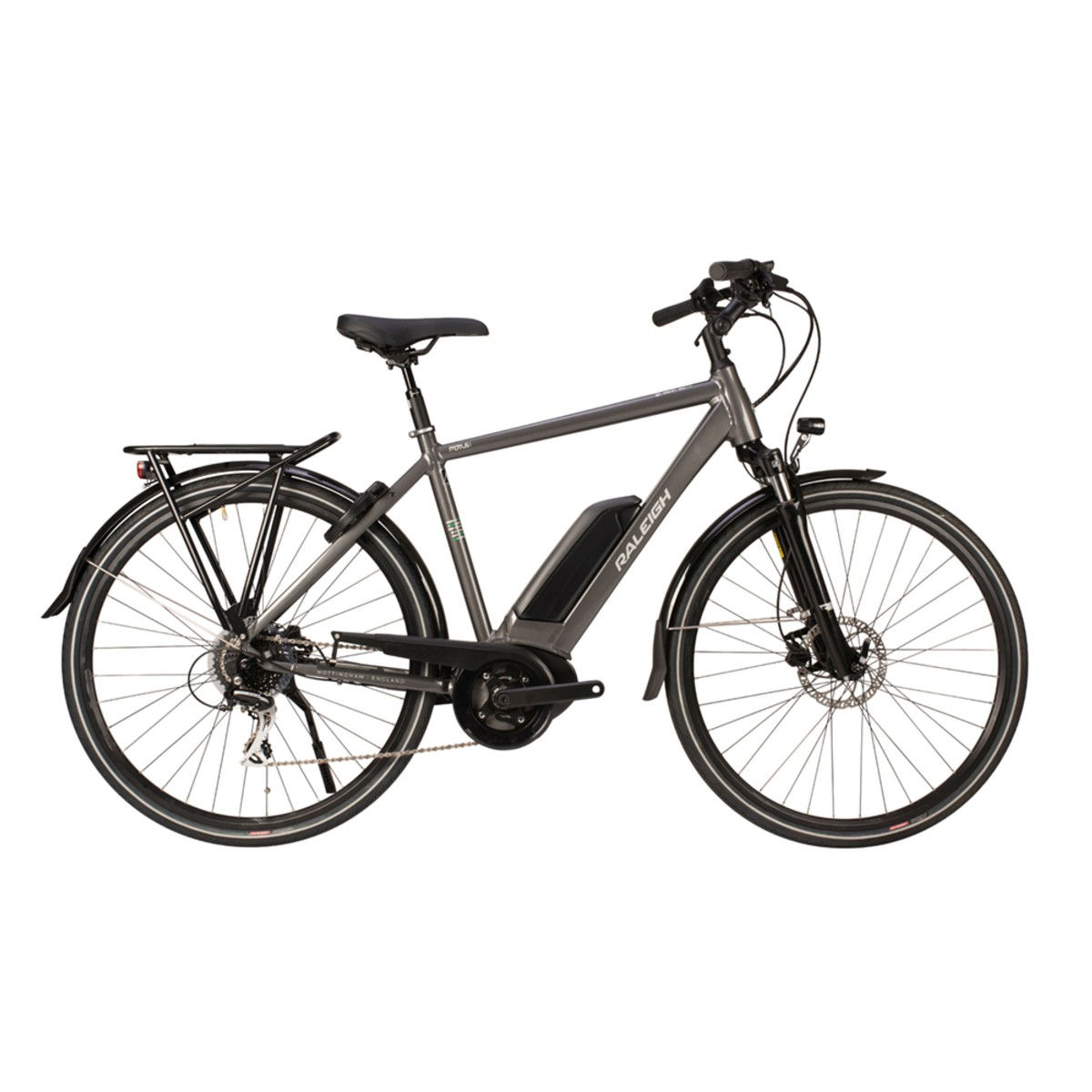 Raleigh Motus Tour Crossbar 2021 Electric Hybrid Bike Grey