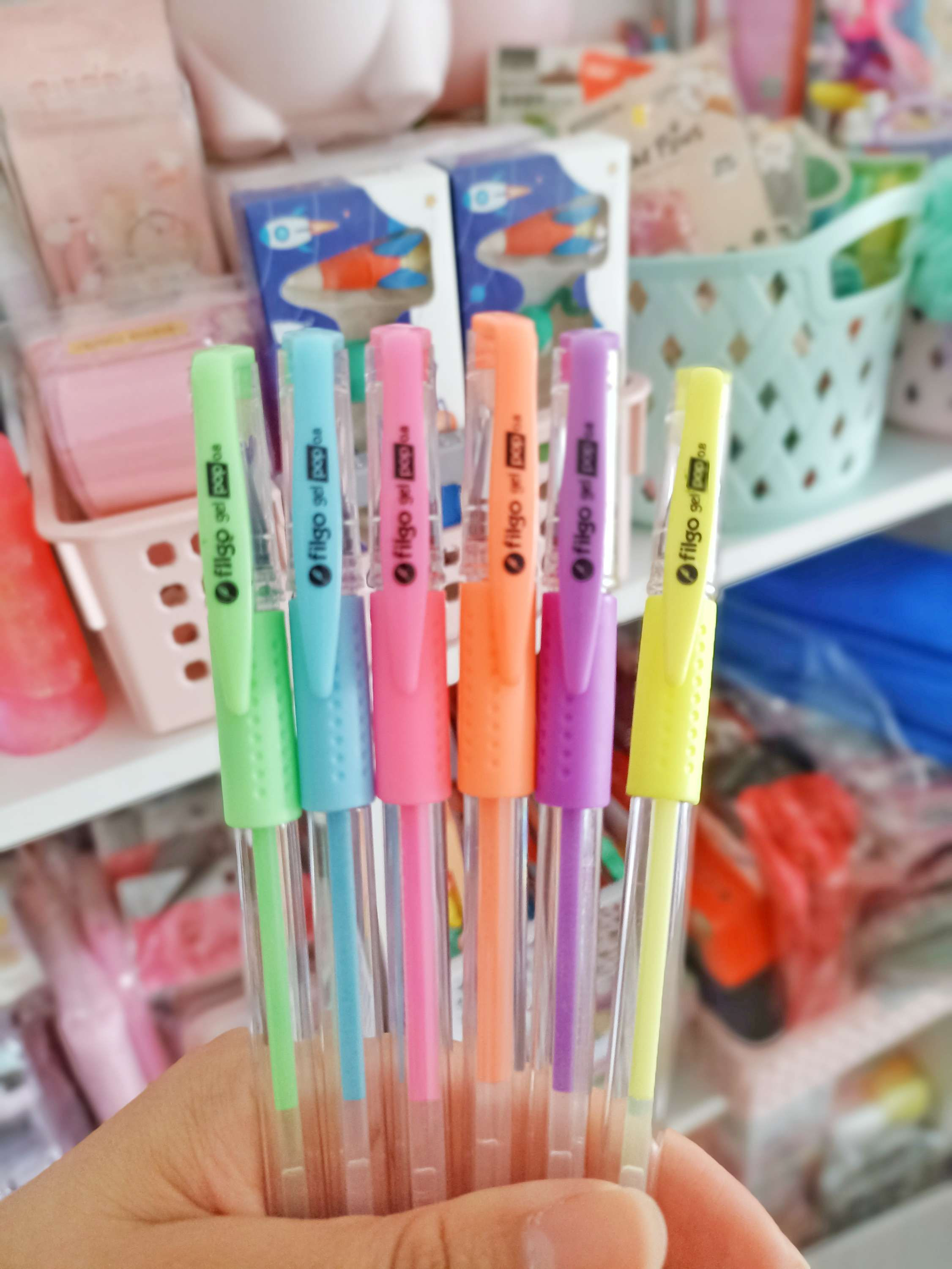 Lapicera Gel Pop Filgo Pastel x 6 
