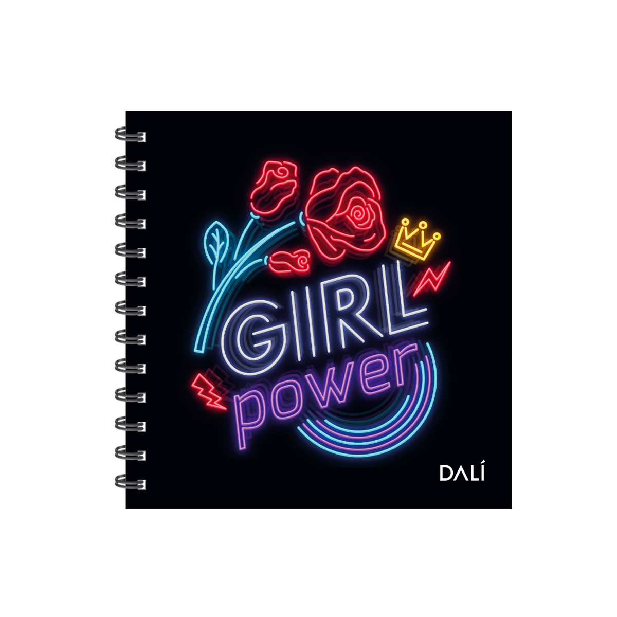 Cuaderno Girl Power Cuadrado con Espiral
