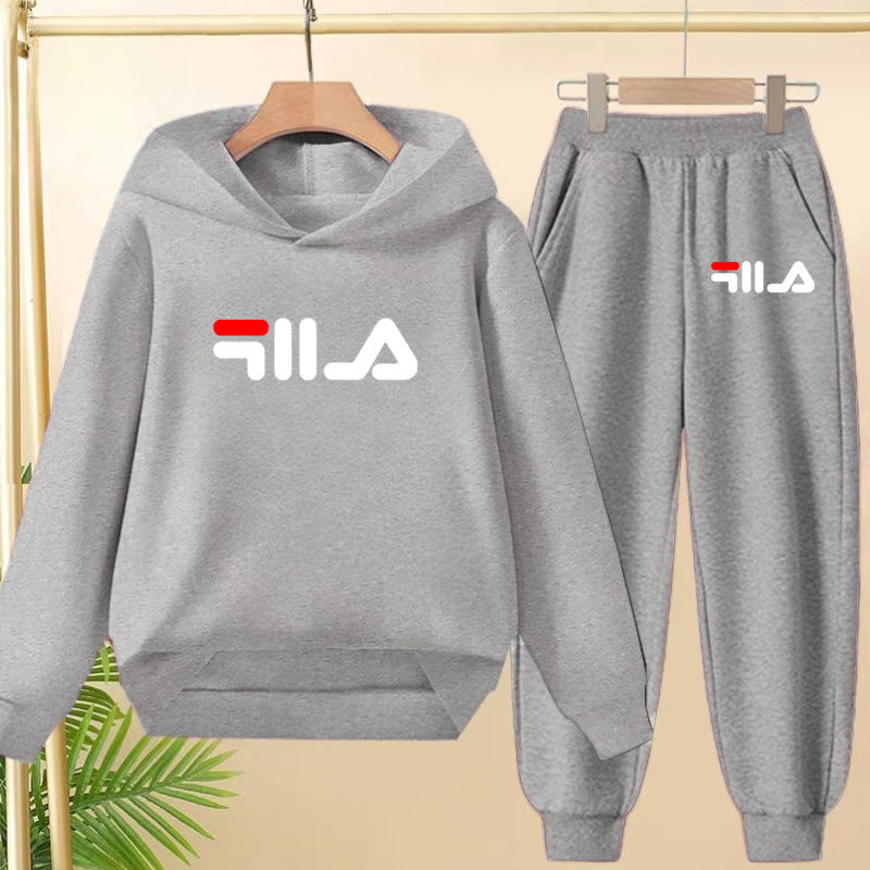 Thumbnail: Children's Pullover Pink Coat Hoodie Sweatshirt Top + Pants Boys Girls Toddler 3