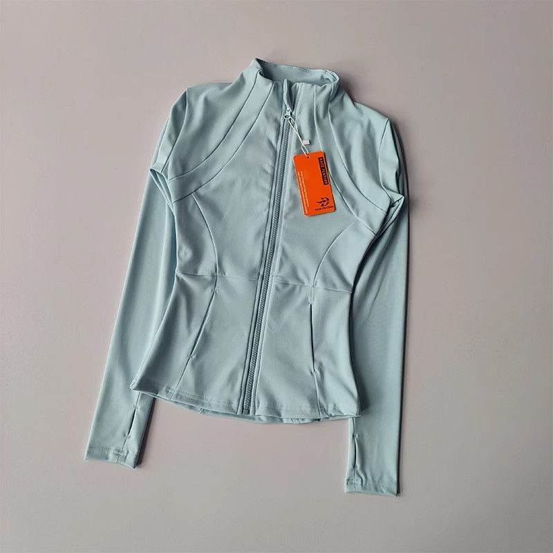 Thumbnail: Women's yoga fitness jacket, slim fit professional quick drying jacket, running 