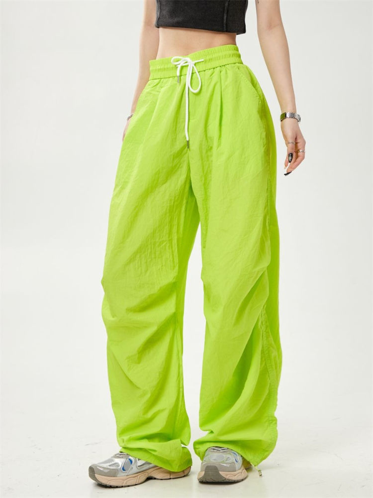 Thumbnail: Women's Summer Parachute Pants Quick Dry Lightweight Cargo Joggers Y2K Streetwea