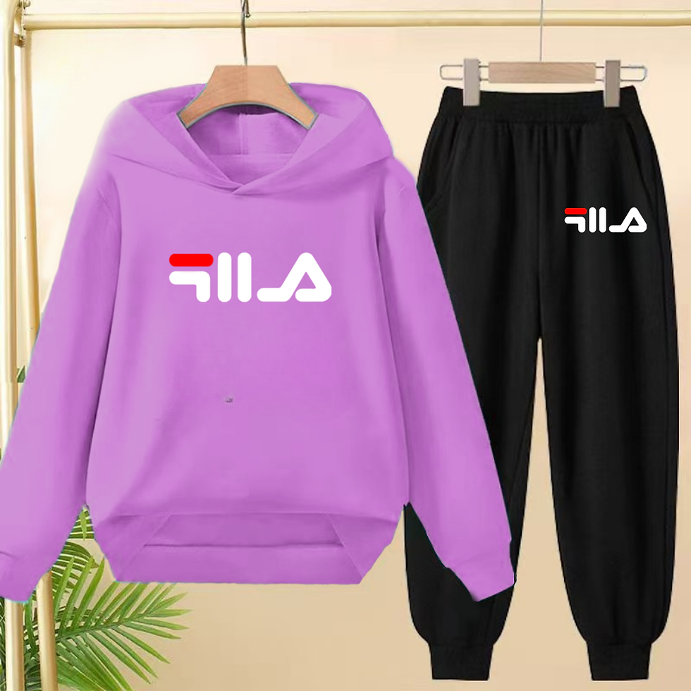 Thumbnail: Children's Pullover Pink Coat Hoodie Sweatshirt Top + Pants Boys Girls Toddler 3