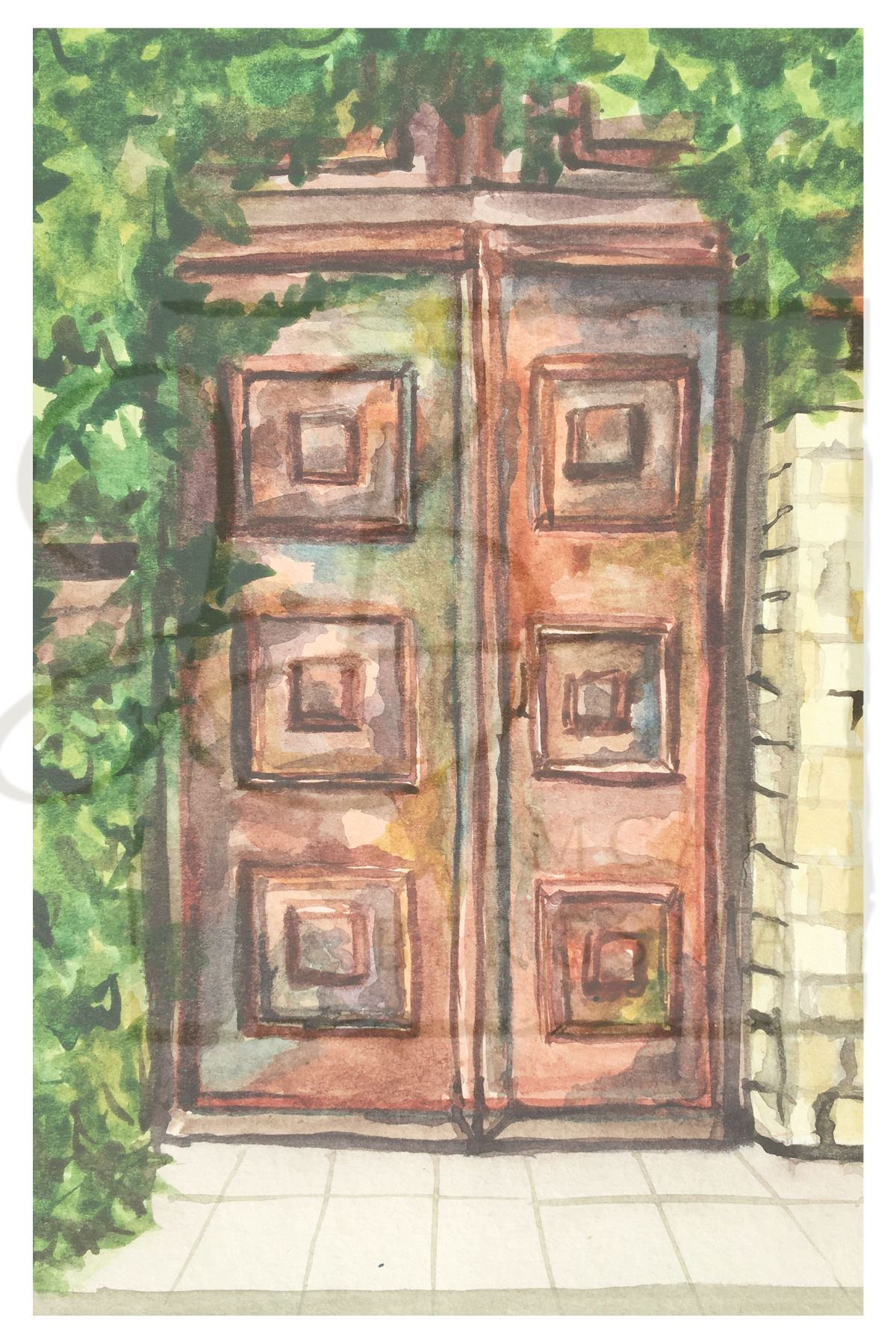 Copper Door Print