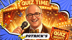 Black and Yellow Retro Geometric Trivia Quiz Presentation