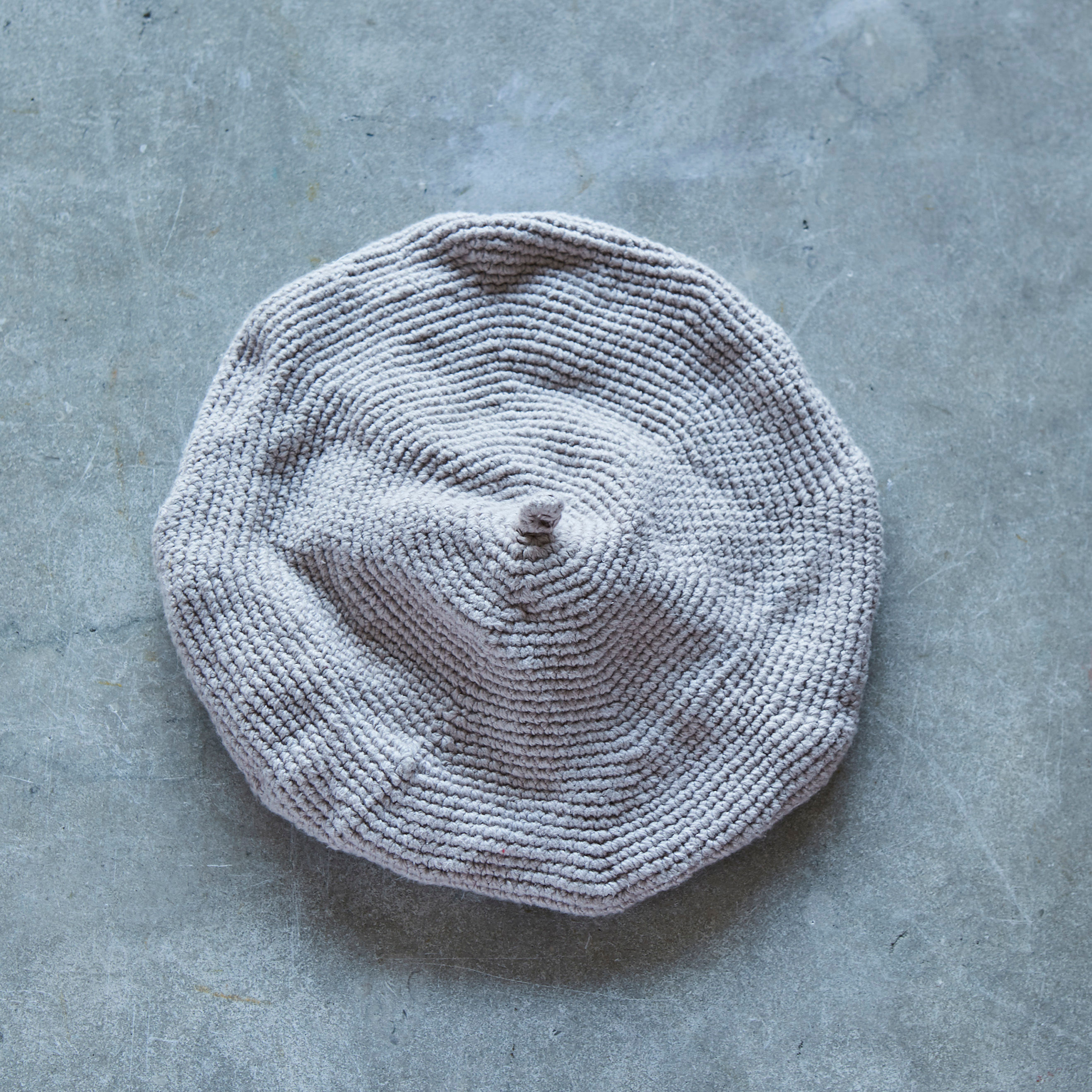 ベレー帽　ベージュ