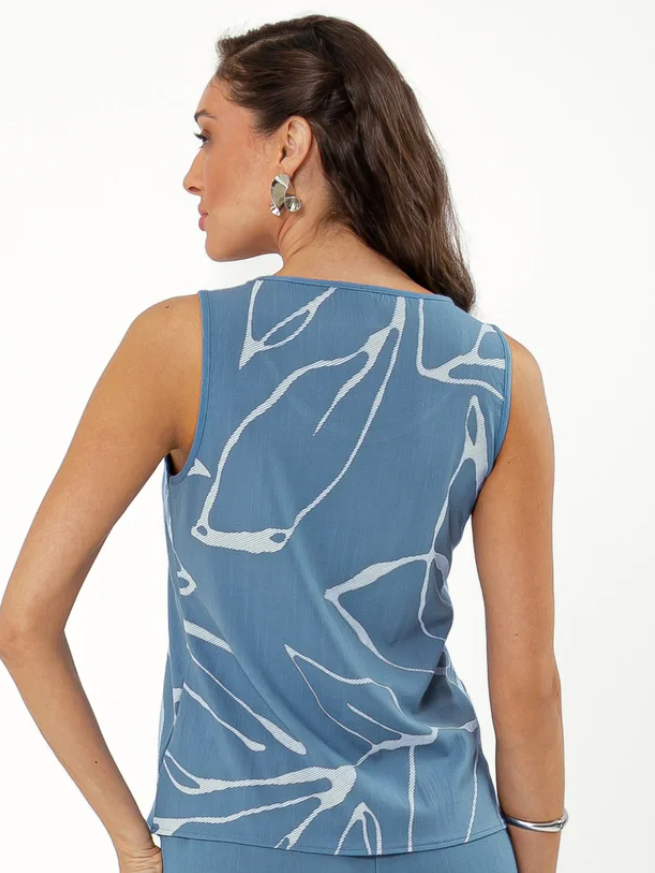 Miniatura: Regata em Viscose Cativa Azul