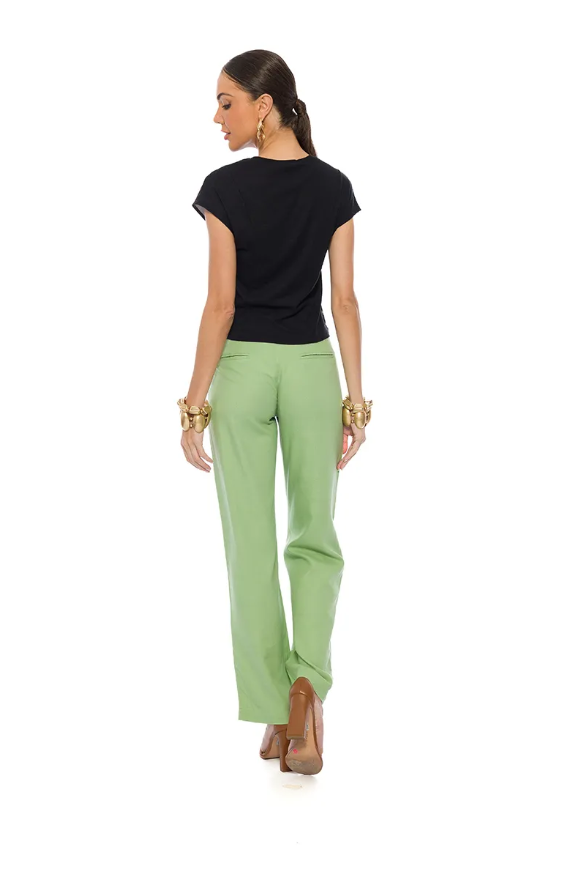 Miniatura: Blusa Manga Curta Sarja Four Way com Frente Estampada