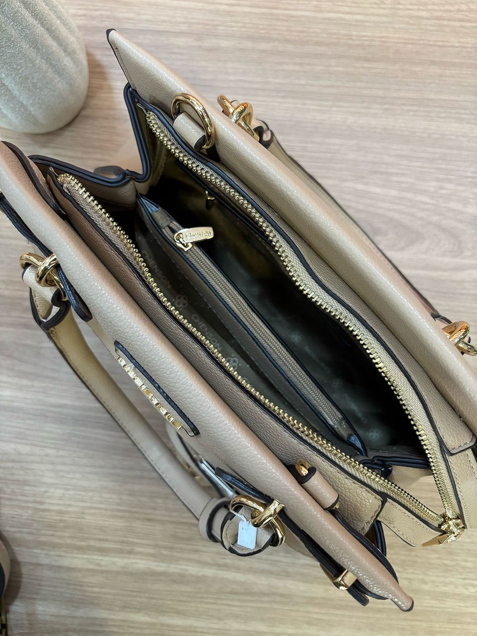 Miniatura: Bolsa Feminina Chenson Original Detalhe Chic Mão Bege